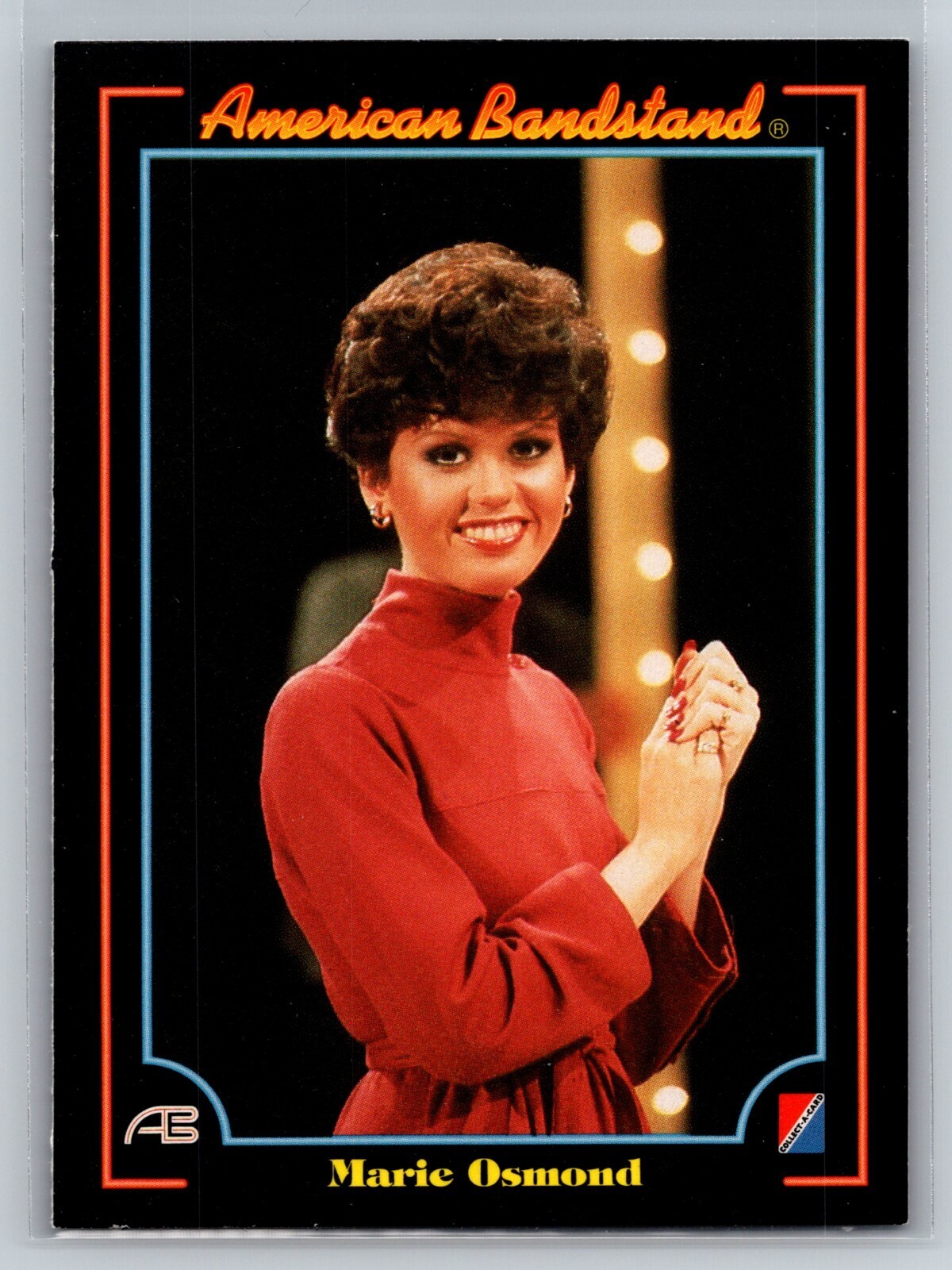 1993 American Bandstand Trading Card Marie Osmond #72 1993 American Bandstand Trading Card Marie Osmond #72