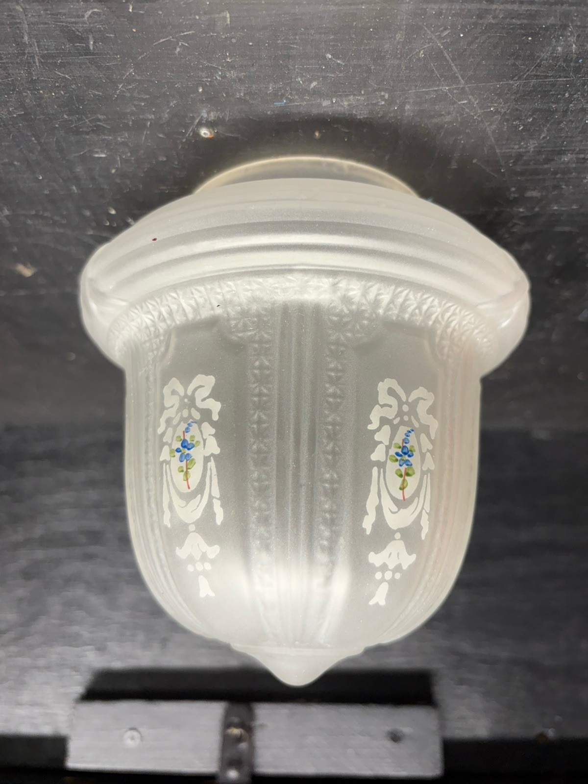 A Lovely Vintage Art Deco Frosted Glass Ceiling Style Light Shade Floral Design A Lovely Vintage Art Deco Frosted Glass Ceiling Style Light Shade Floral Design