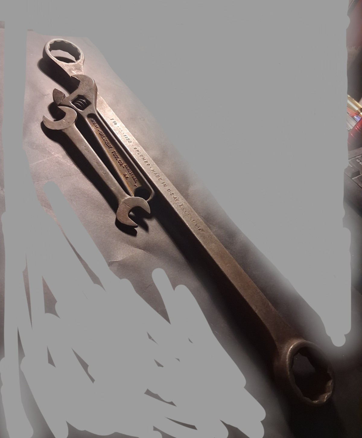 Vintage CrescentWrench(Og:T)* ( 1940/43) .... PLVMB ... 1150 1:1/8-1:1/16*UpLnd
