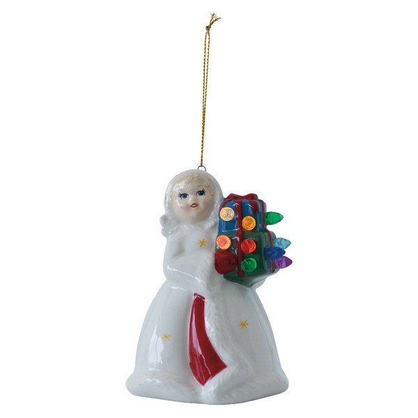 🎄Merry Moments🎄Nostalgic LED Christmas Claus Angel Ornament Lights Up NEW 🎄Merry Moments🎄Nostalgic LED Christmas Claus Angel Ornament Lights Up NEW