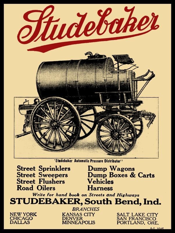1915 Studebaker Road Equipment - South Bend NEW Metal Sign: 12 X 16 Ships Free