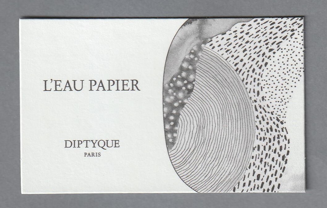 advertising card - advertising paper - L\'Eau Papier de Diptyque