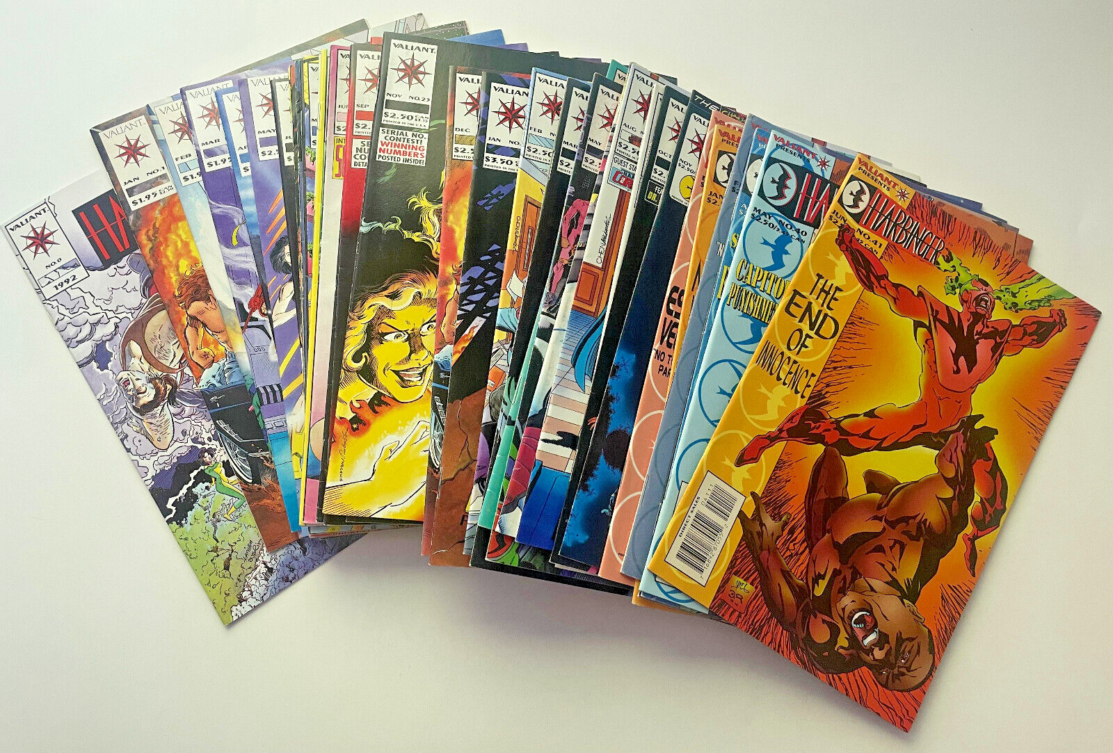 HARBINGER #0-41 Complete Valiant Comic Book Set Jim Shooter Bob Layton Faith