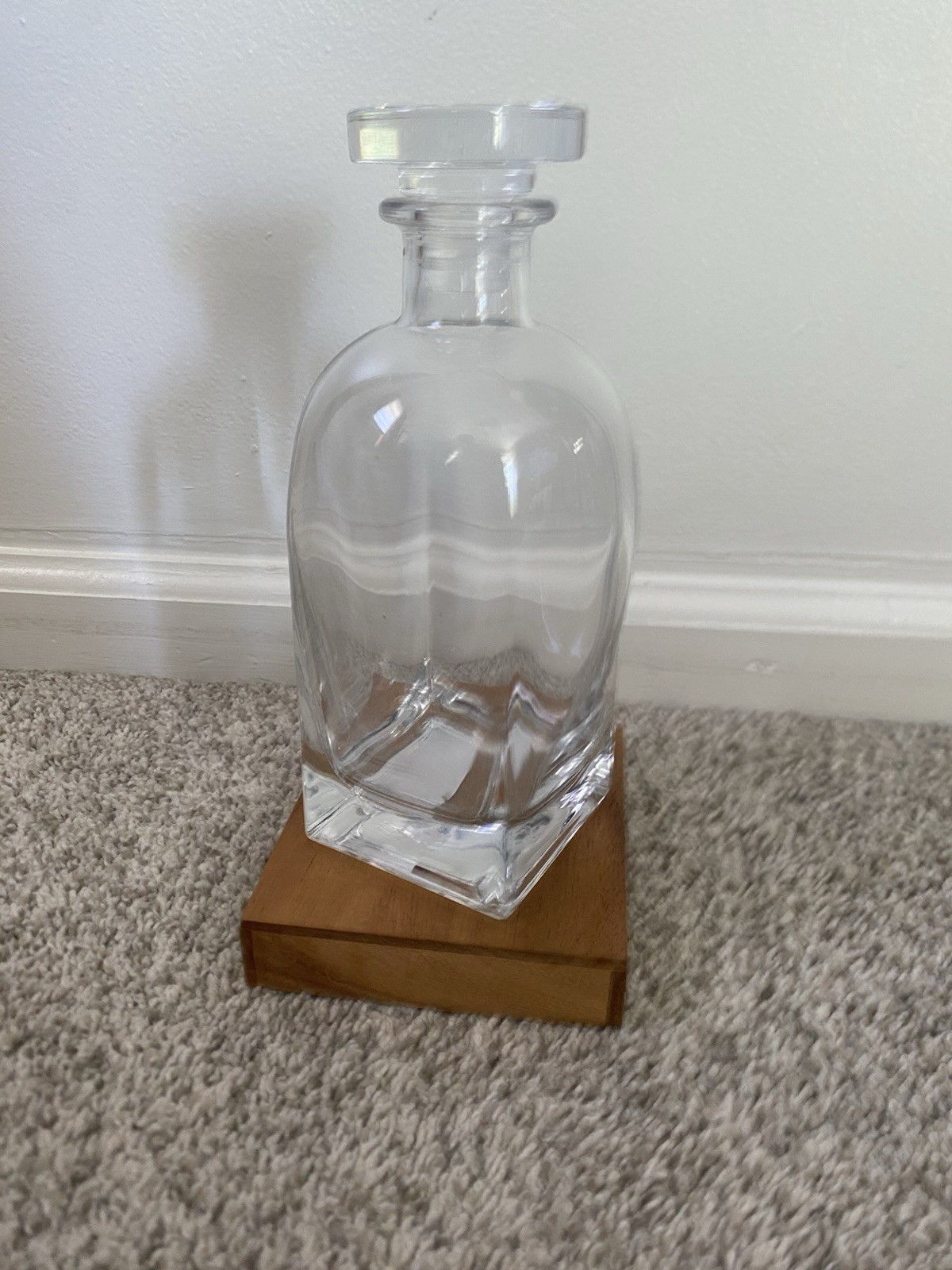 VTG Italian Luigi Bormioli Rossini Glass Decanter w Stopper Beautiful Heavy Glas VTG Italian Luigi Bormioli Rossini Glass Decanter w Stopper Beautiful Heavy Glas