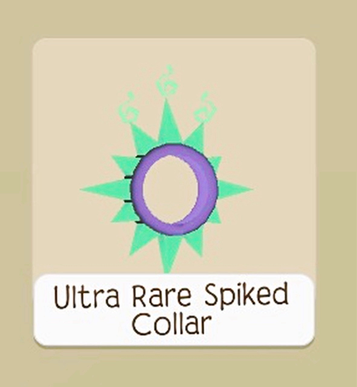 Animal Jam Play Wild Ultra Rare Spiked Collar (LAST ONE)