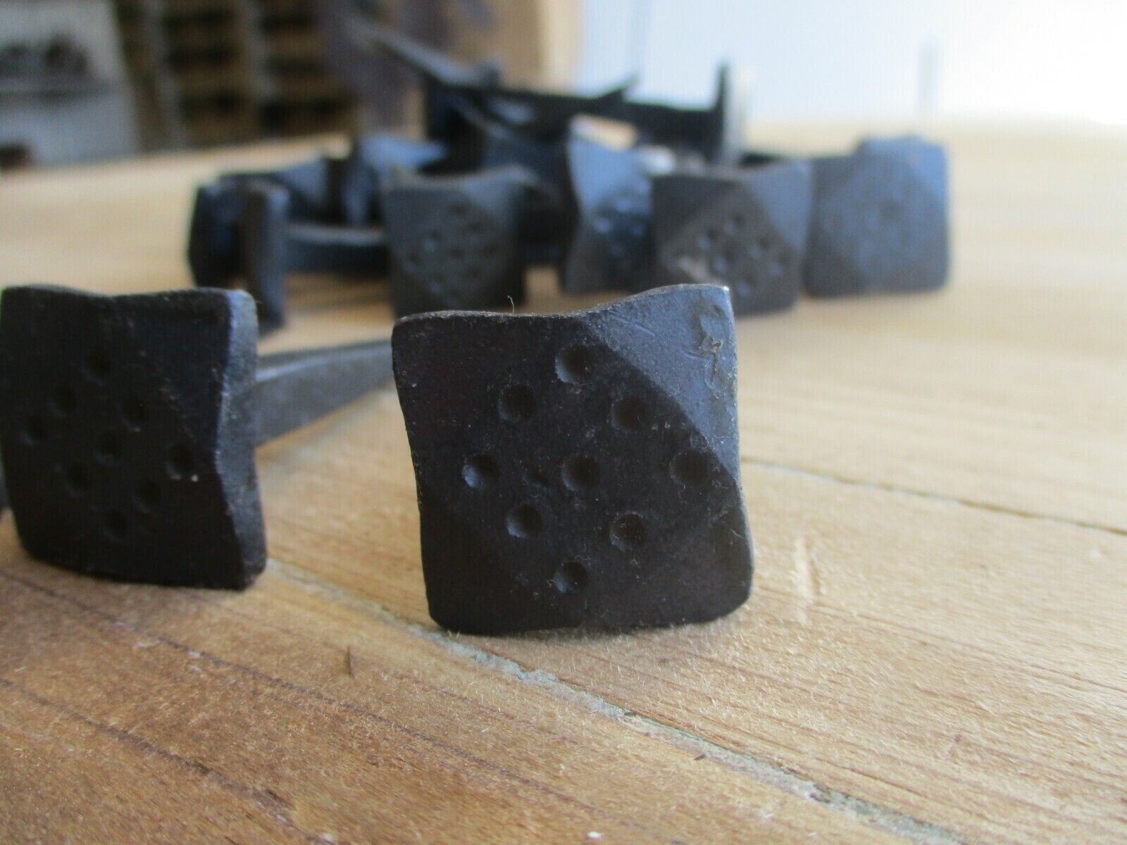15 Nails Square Hand Forged 1 Black 3 Long Tack Craft 15 Nails Square Hand Forged 1 Black 3 Long Tack Craft
