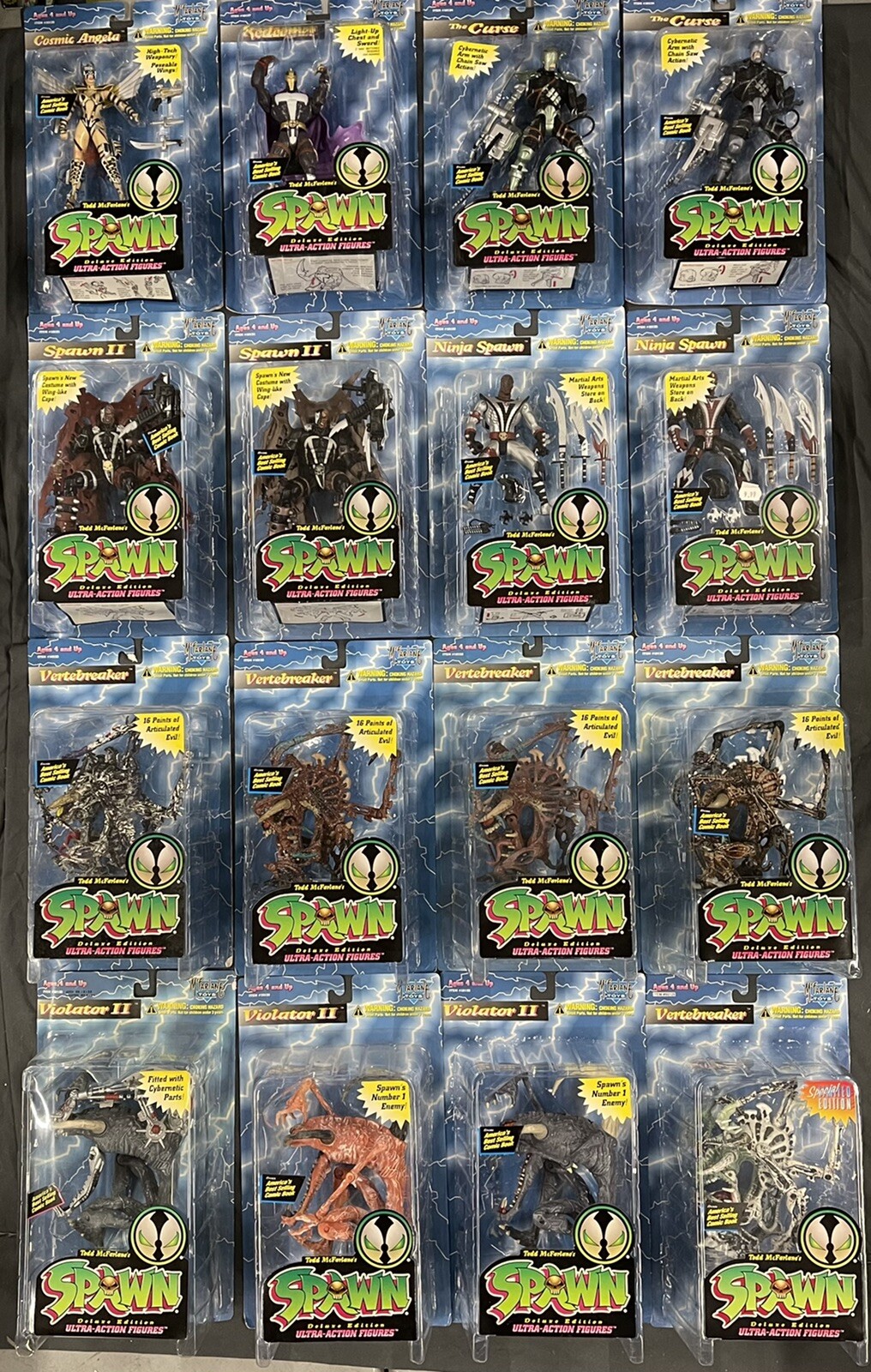 Spawn Series 3 Cosmic Angela, Redeemer, The Curse, Ninja, Vertebreaker, Violator Spawn Series 3 Cosmic Angela, Redeemer, The Curse, Ninja, Vertebreaker, Violator