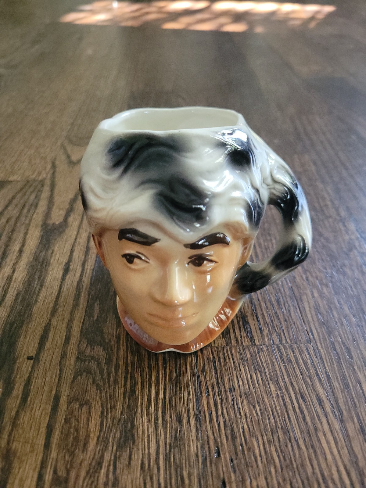 Horton Ceramics Eastland, Texas Vintage DAVY CROCKETT Glaze Mug Cup c. 1955