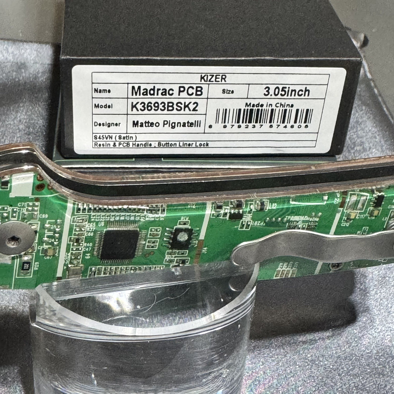 Kizer Madrac pcb premium S45VN Only 100 produced and they are sold out Kizer Madrac pcb premium S45VN Only 100 produced and they are sold out