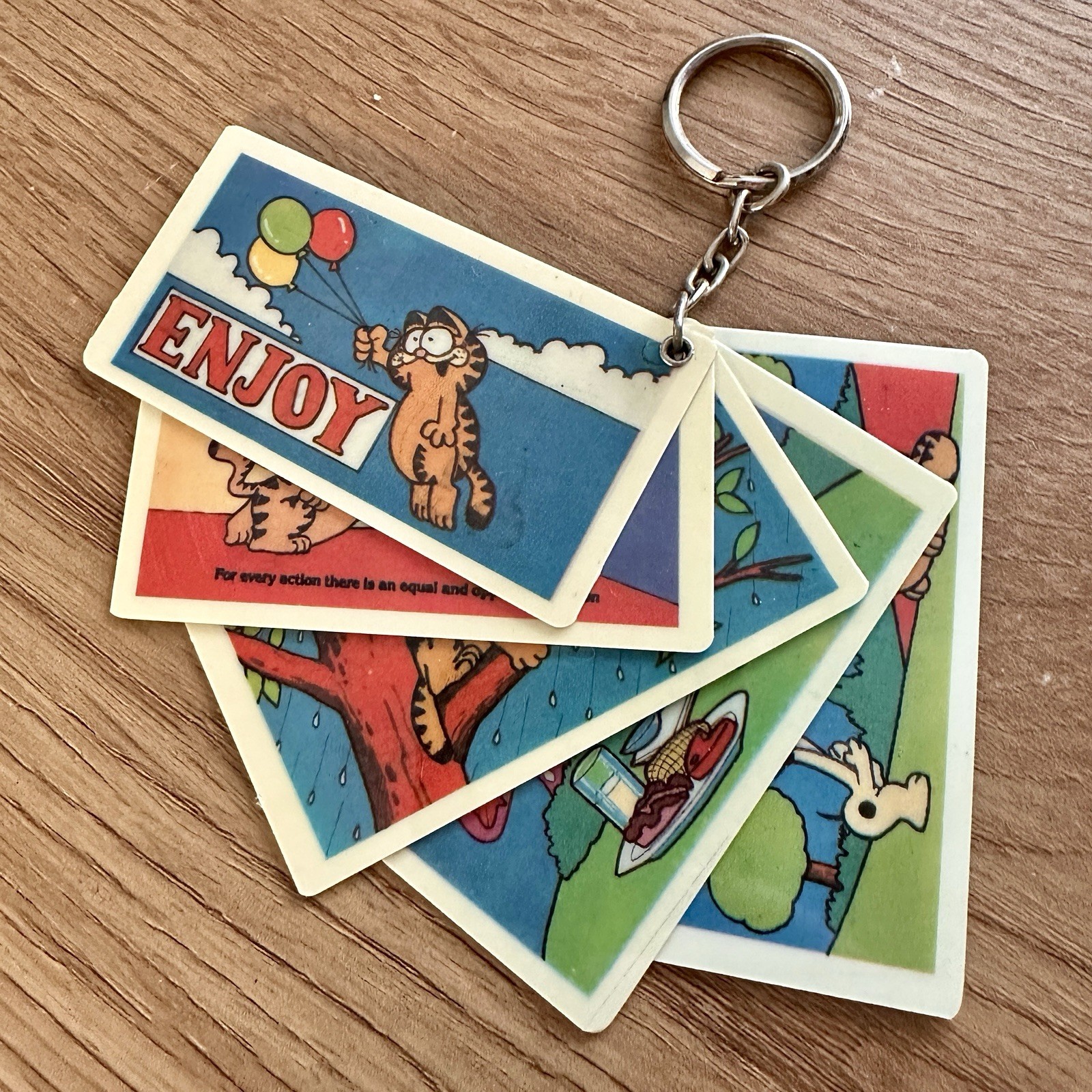 Vintage Garfield Five Pg Double Sided Comics Keying  Original Pkg 