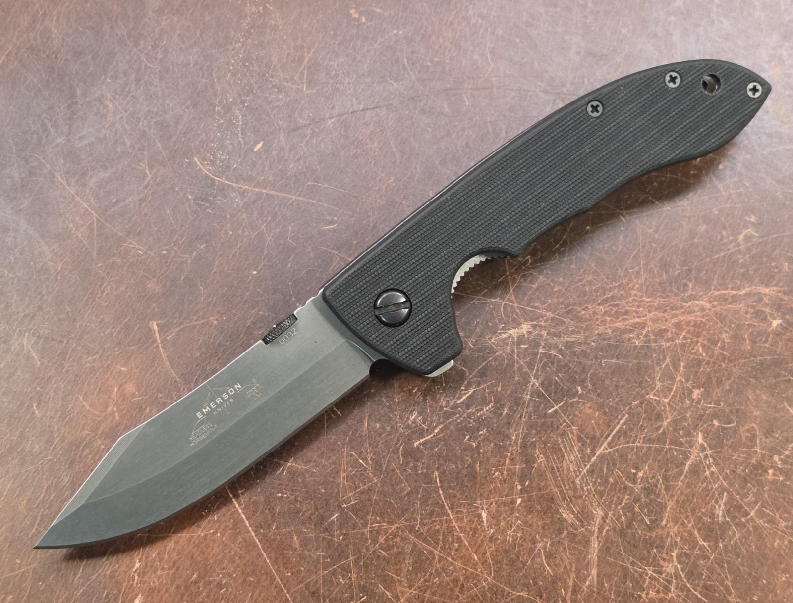 Emerson Knives Headless Horseman TF Flipper G10 Scales 154CM Serial #0032