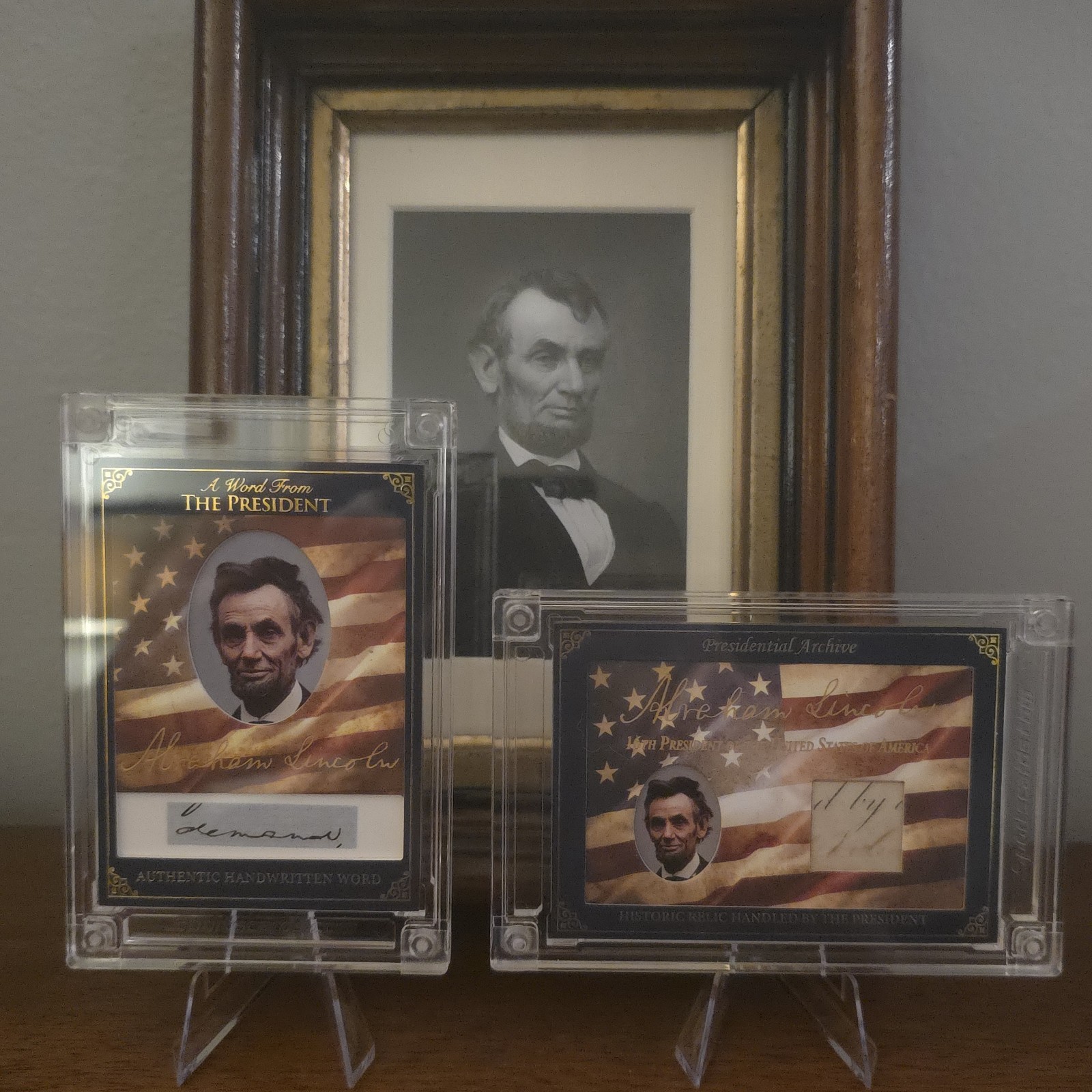 2025 POTUS A Word From the President Abraham Lincoln Handwritten Word and Relic