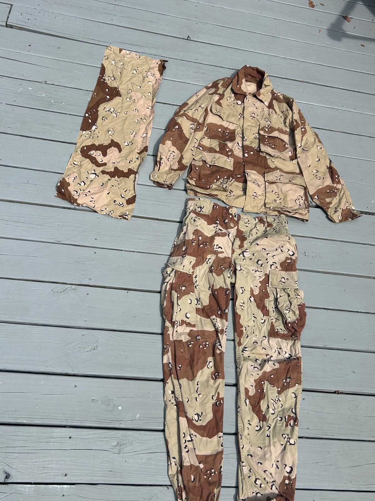 Desert Storm Chocolate Chip Jacket, Trousers & Scarf-Size Small Regular