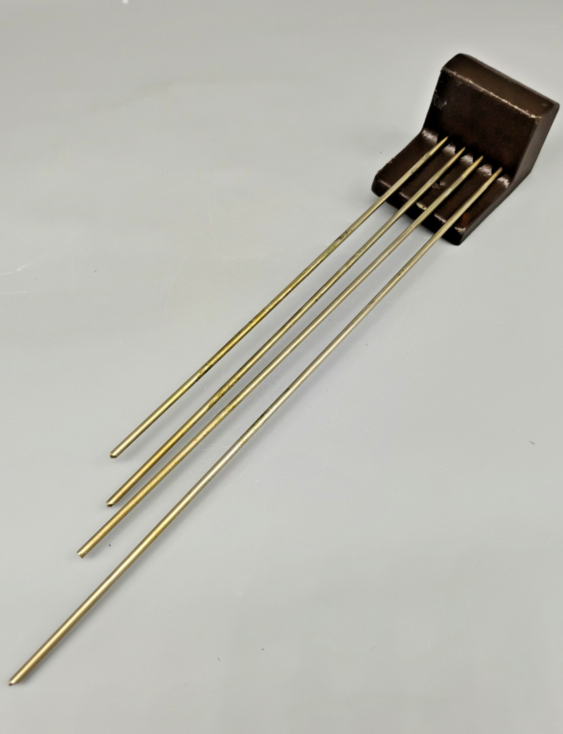 Vintage 11 Inch - 4 Rod Westminster Chime Block - Used Clock Part Vintage 11 Inch - 4 Rod Westminster Chime Block - Used Clock Part
