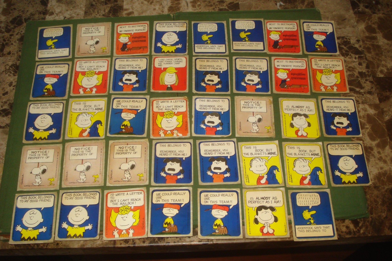 39-VINTAGE SNOOPY CHARLIE BROWN PEANUTS STICKERS CIRCA 1968-70 DOLLY MADISON