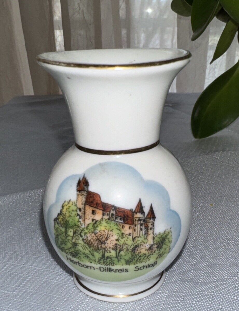 RW Bavaria Hand Painted Mini Vase