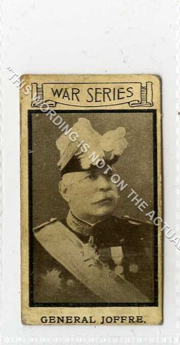 (Gb7875-546) RARE Dunns Footwear, War Portrairs, General Joffre 1916 G-VG