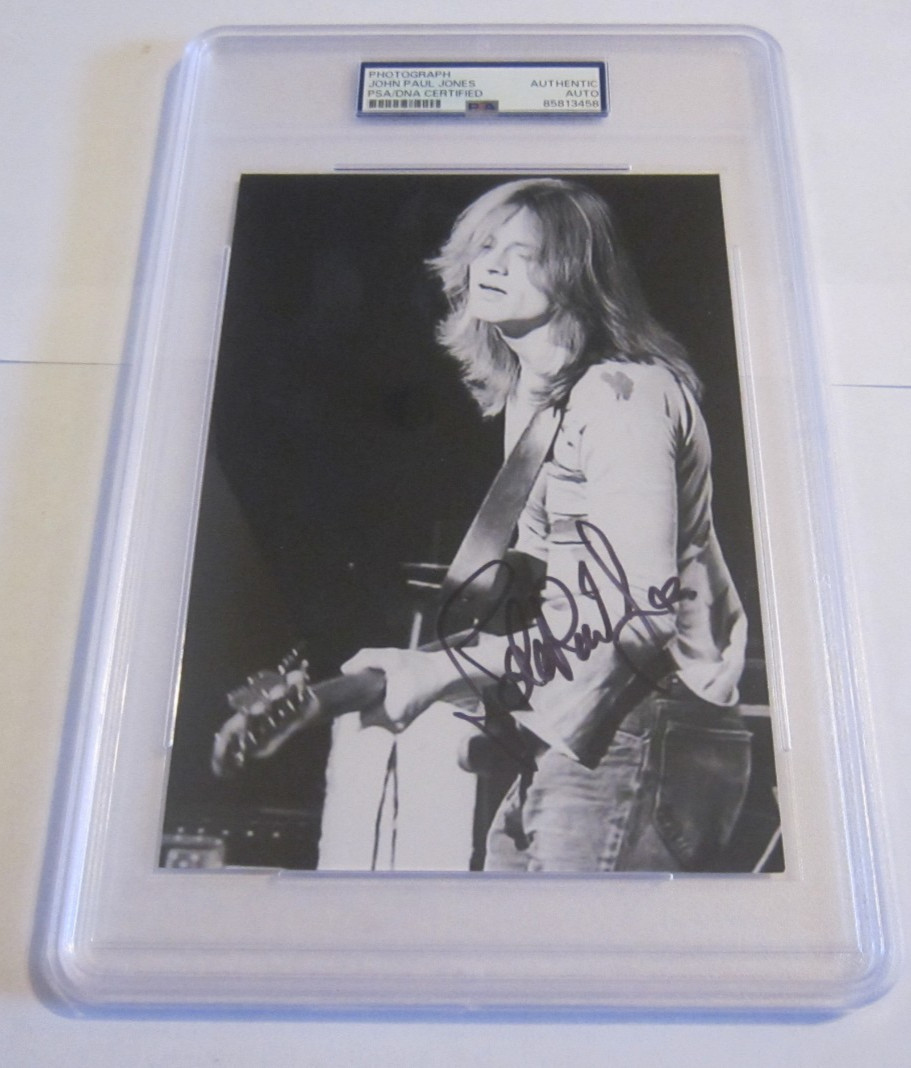 John Paul Jones bassist Led Zeppelin signed autographed 5x7 photo PSA authentic