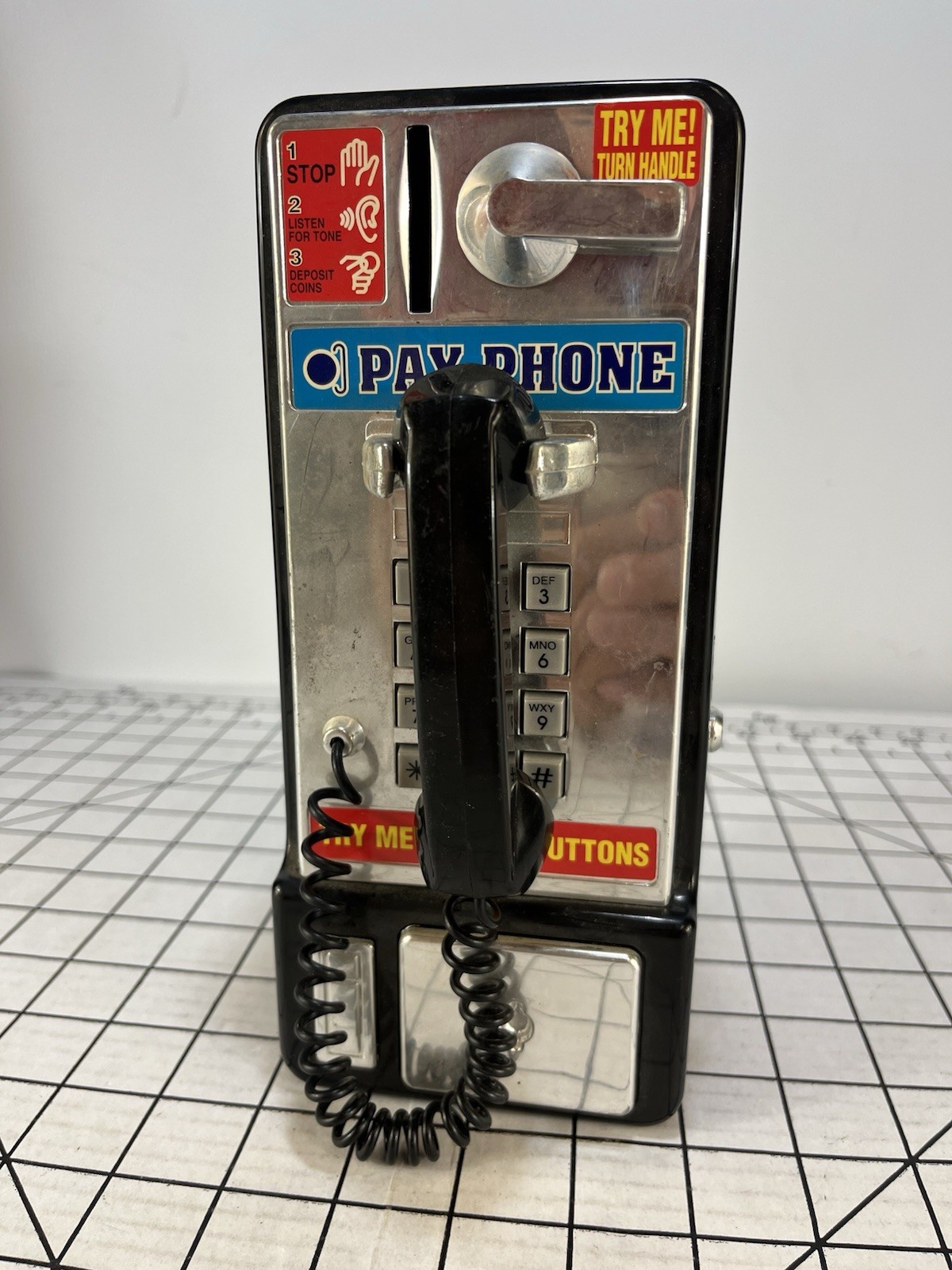 FunRise Pay Phone Piggy Bank - Money Box - 1996 - Vintage Rare AT&T Retro Y2K