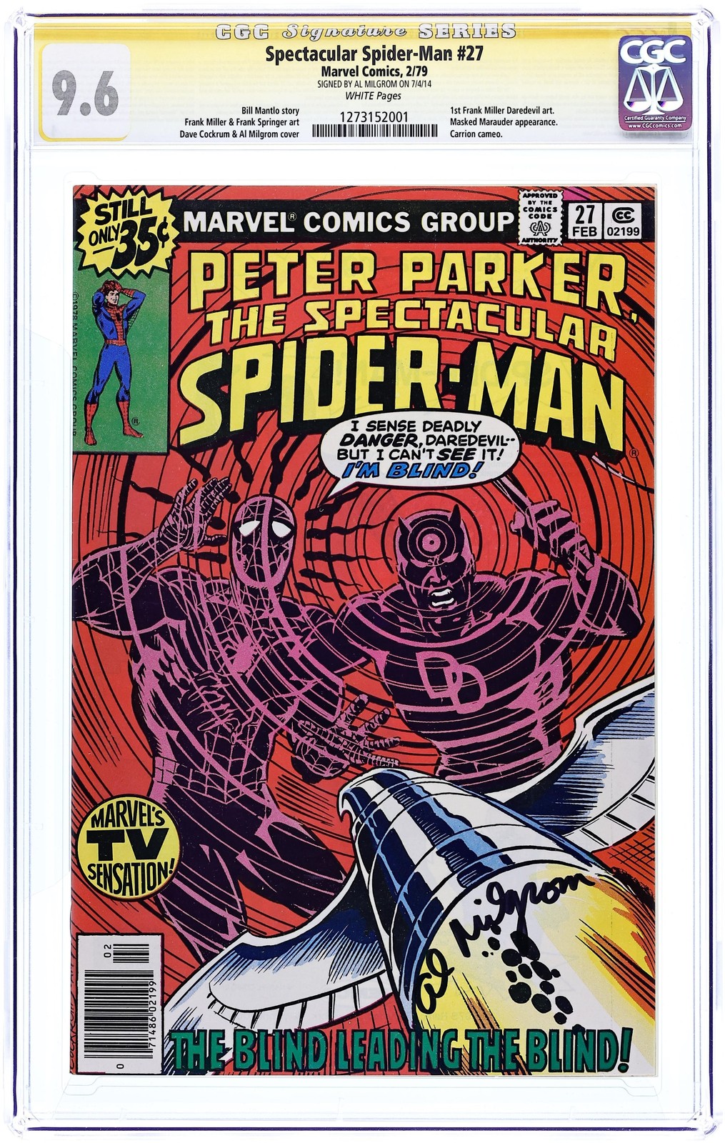 Spectacular Spider-Man Peter Parker #27 CGC 9.6 SS Milgrom 1979 1273152001