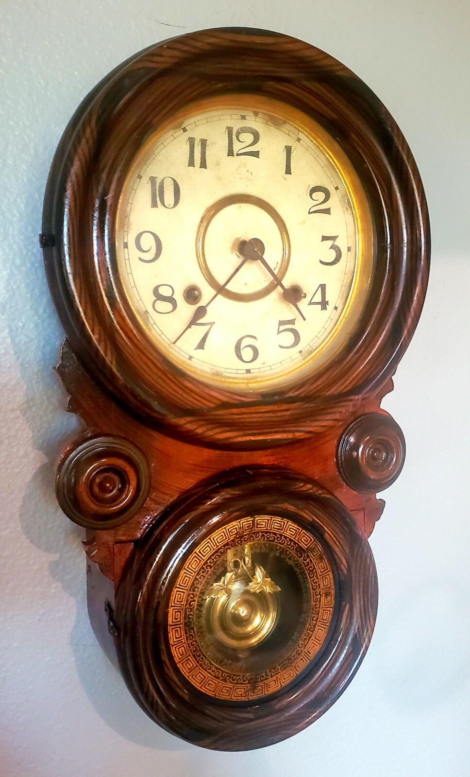 VINTAGE ANTIQUE JAPANESE S. EKUBO WALL CLOCK THIS IS A VERY RARE MODEL VINTAGE ANTIQUE JAPANESE S. EKUBO WALL CLOCK THIS IS A VERY RARE MODEL
