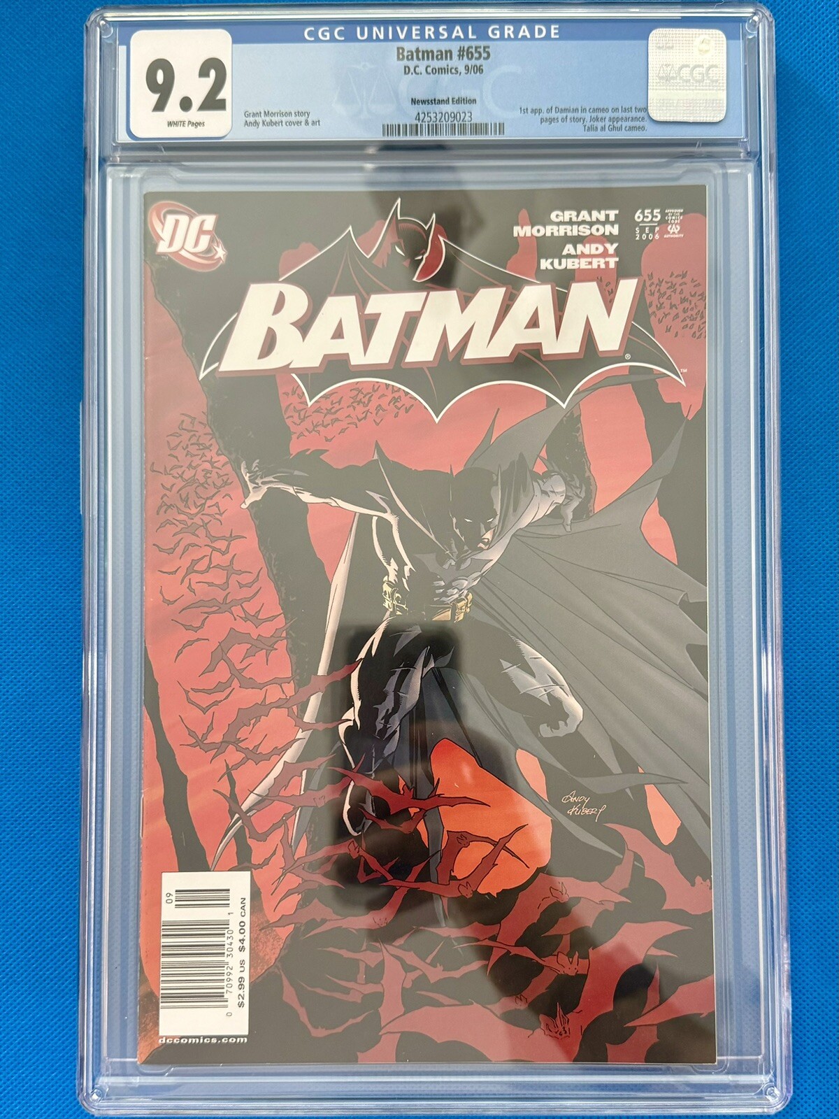 Batman #655 DC COMICS CGC 9.2  1st app. of Damian Wayne Grant Morrison NEWSSTAND