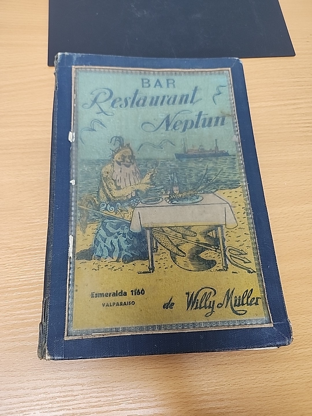 Early 1900s Child Italian Menu Neptun De Willy Miller