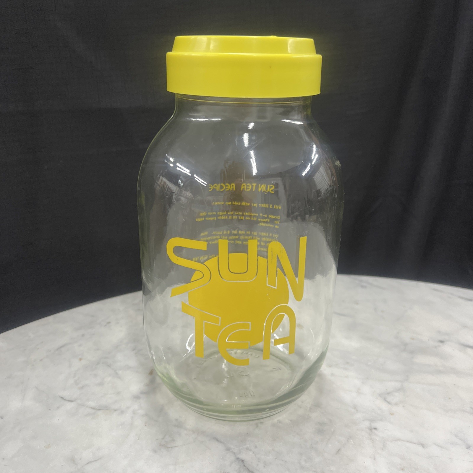 Vintage 1970s-80s Glass Sun Tea Jar 