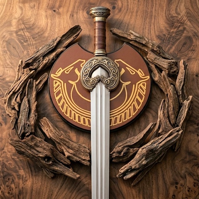 Handmade HERUGRIM THEODEN SWORD King of Rohan Movie Replica Steel