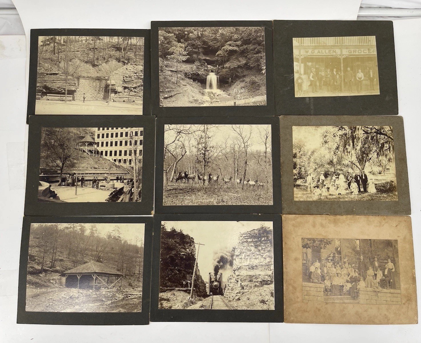 Antique 1890s-1910s Photograph Lot Railroad Steam Train Florida  9 Photos #1