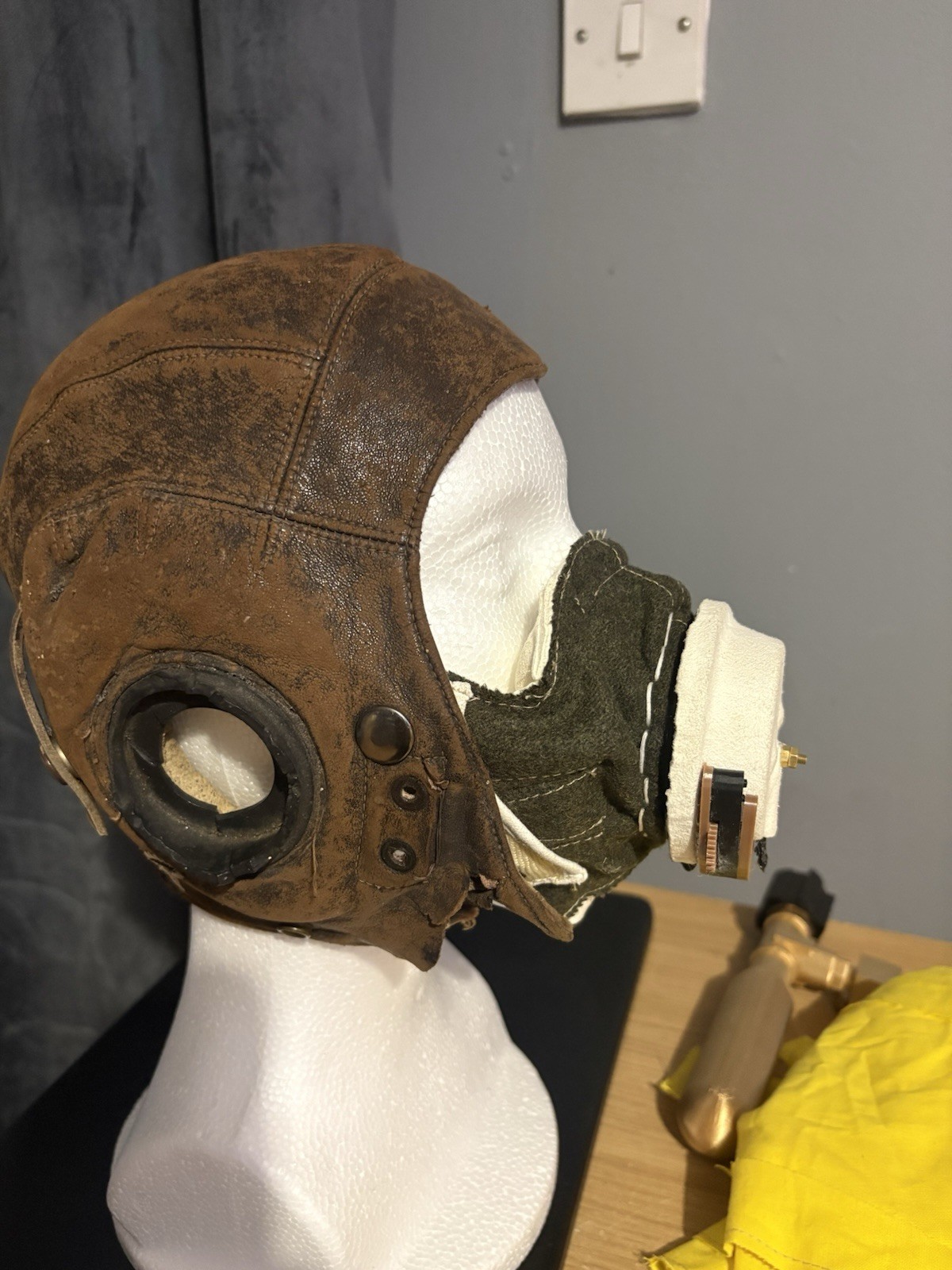 WW2 RAF REPLICA 1940 D MASK. MADE TO ORDER BATTLE OF BRITAIN