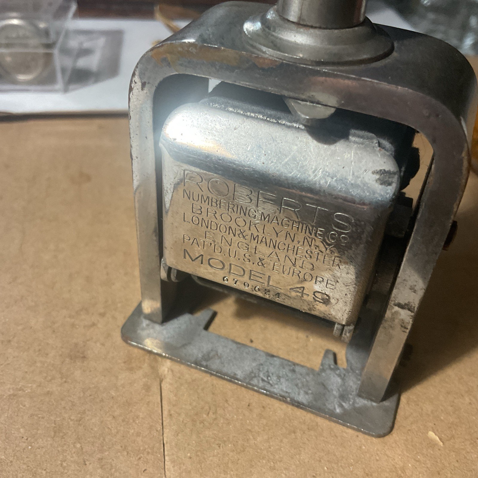 Vintage Roberts Model 49 Stamper Machine Works 