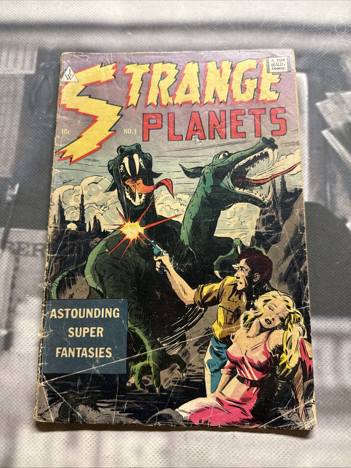 STRANGE PLANETS #1 IW REPRINT TITLE 1958 B1i STRANGE PLANETS #1 IW REPRINT TITLE 1958 B1i
