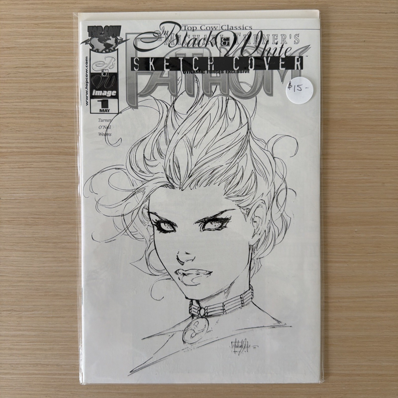 Top Cow Classics Black & White #1 Michael Turner Sketch Dynamic Forces Ltd 4000
