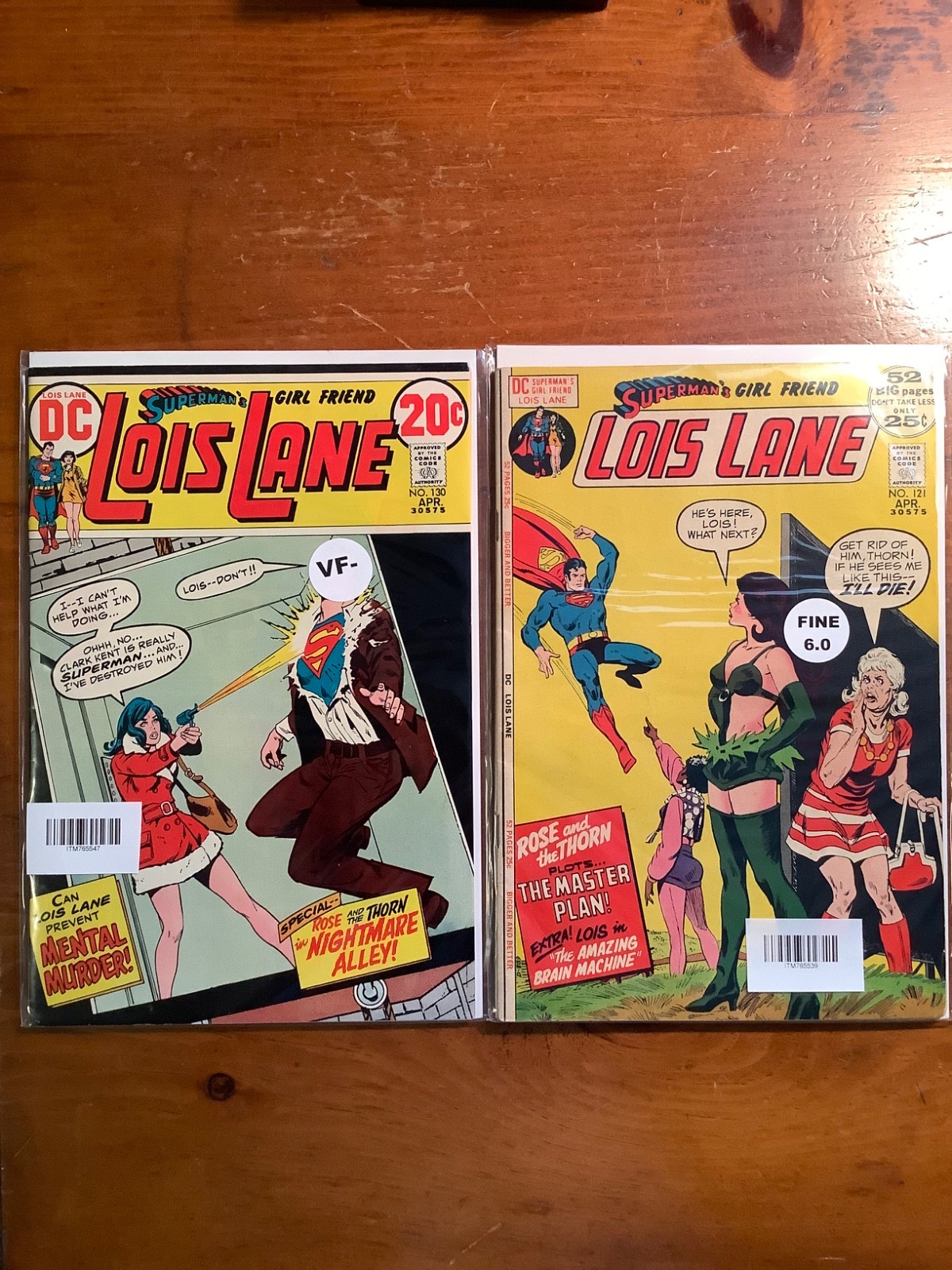 Superman’s Girlfriend #121 & #130 DC Comics Bronze Age Lot Rose Thorn Superman’s Girlfriend #121 & #130 DC Comics Bronze Age Lot Rose Thorn