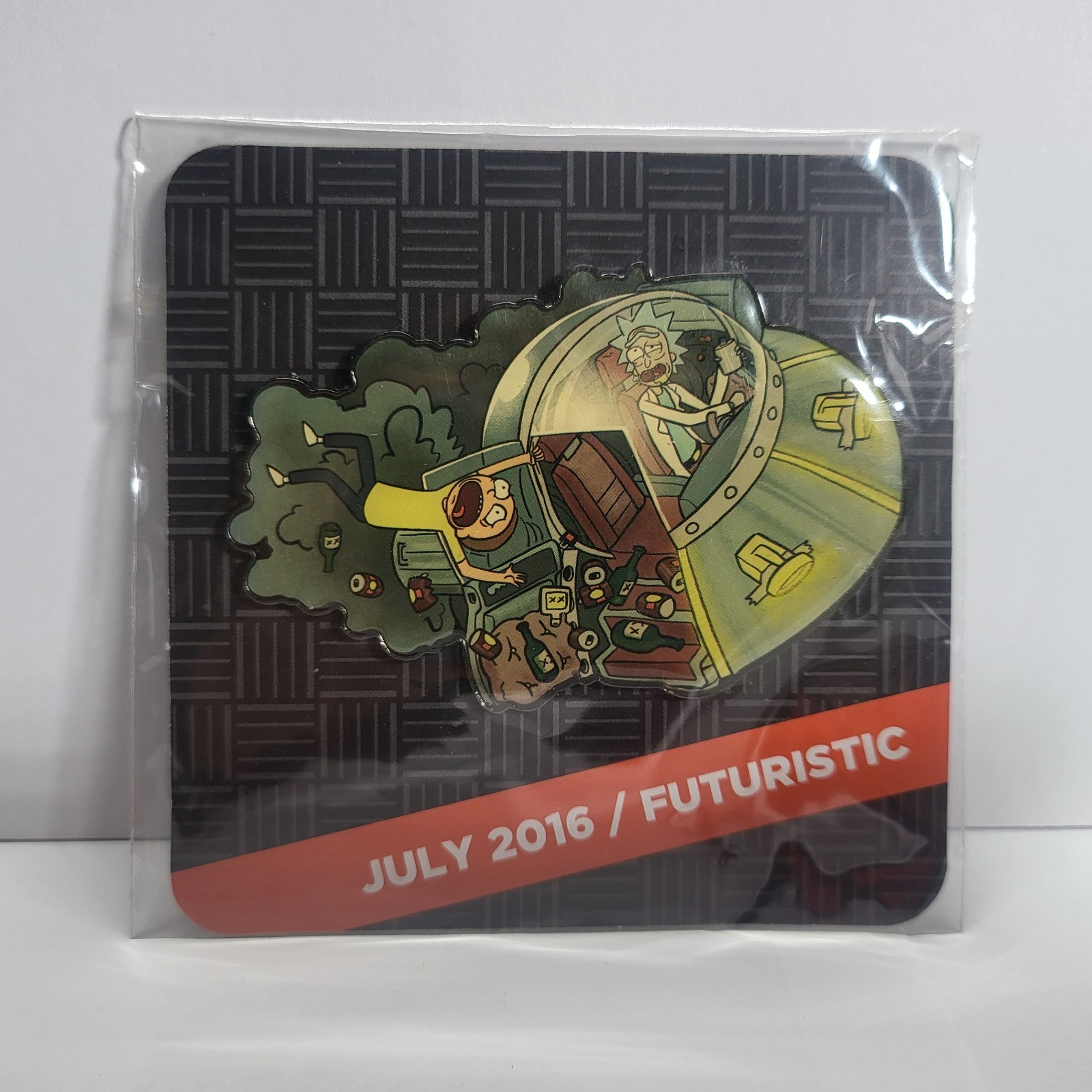 Rick & Morty Spaceship Enamel Pin Loot Crate DX July 2016 Brand New & Sealed 🌌