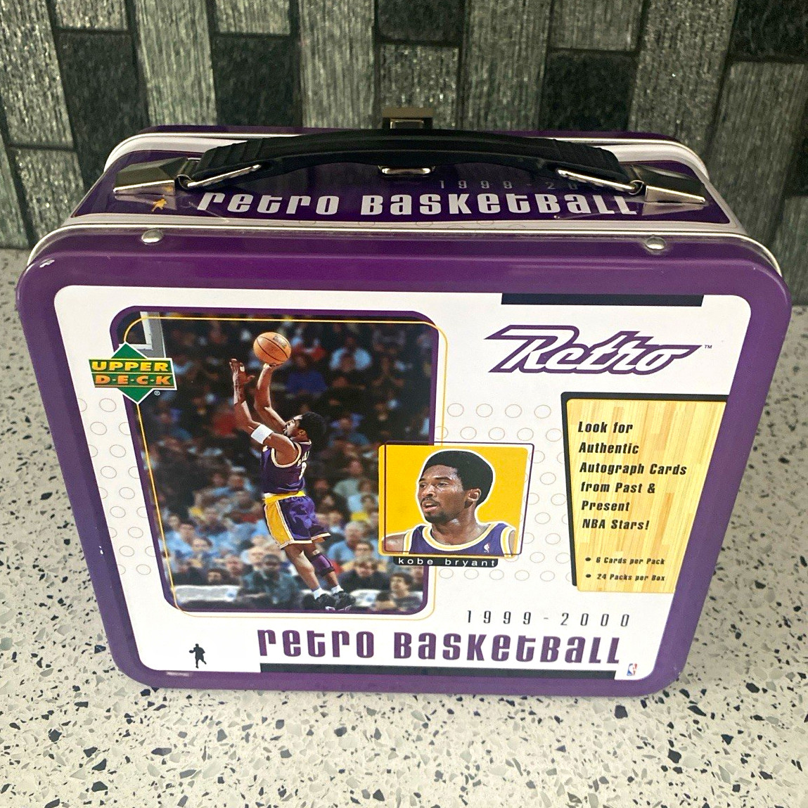 Upper Deck Retro Basketball 1999-2000 Purple Metal Lunchbox Tin
