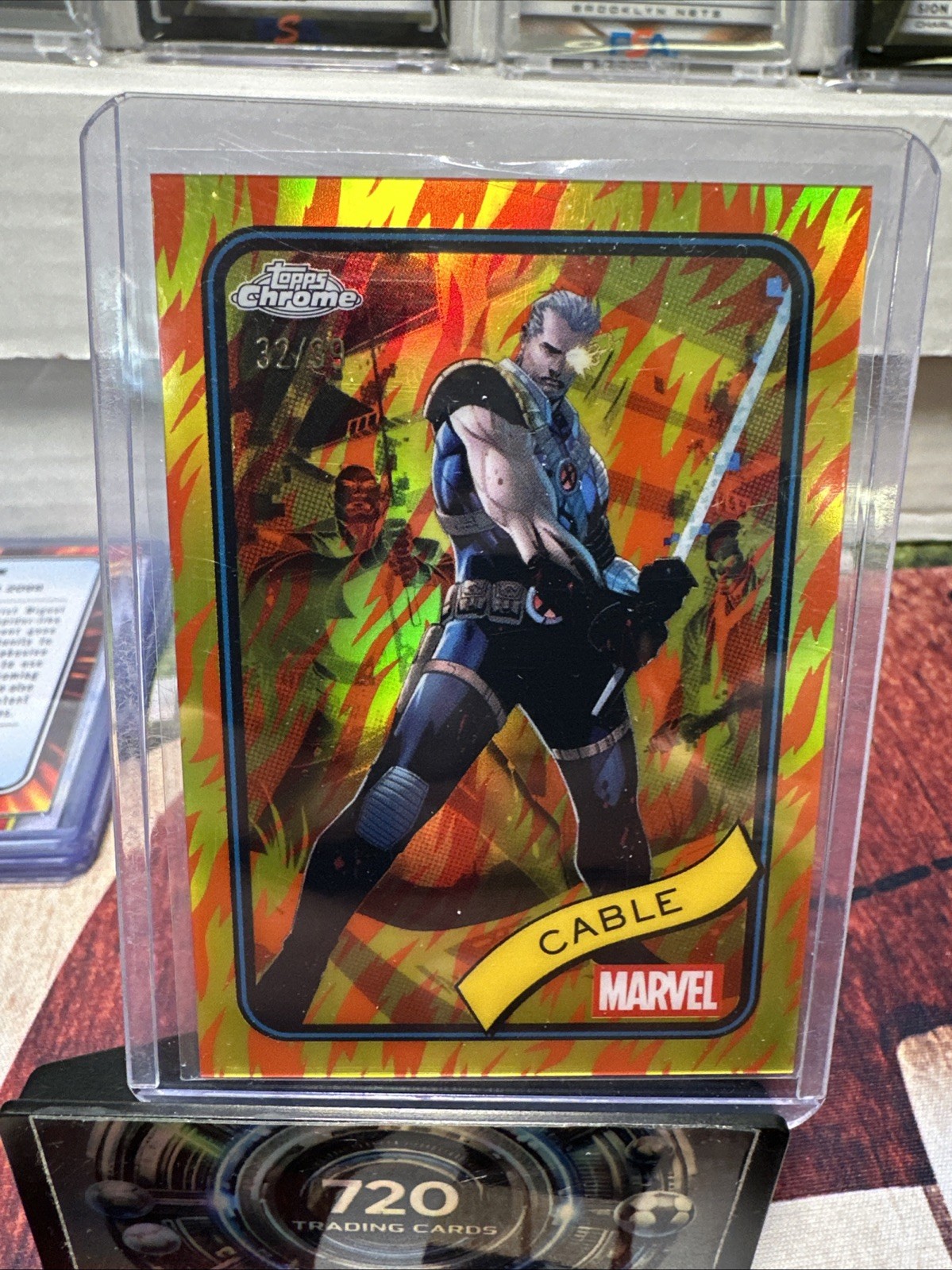 2025 Topps Chrome marvel Cable 32/39 #145 2025 Topps Chrome marvel Cable 32/39 #145
