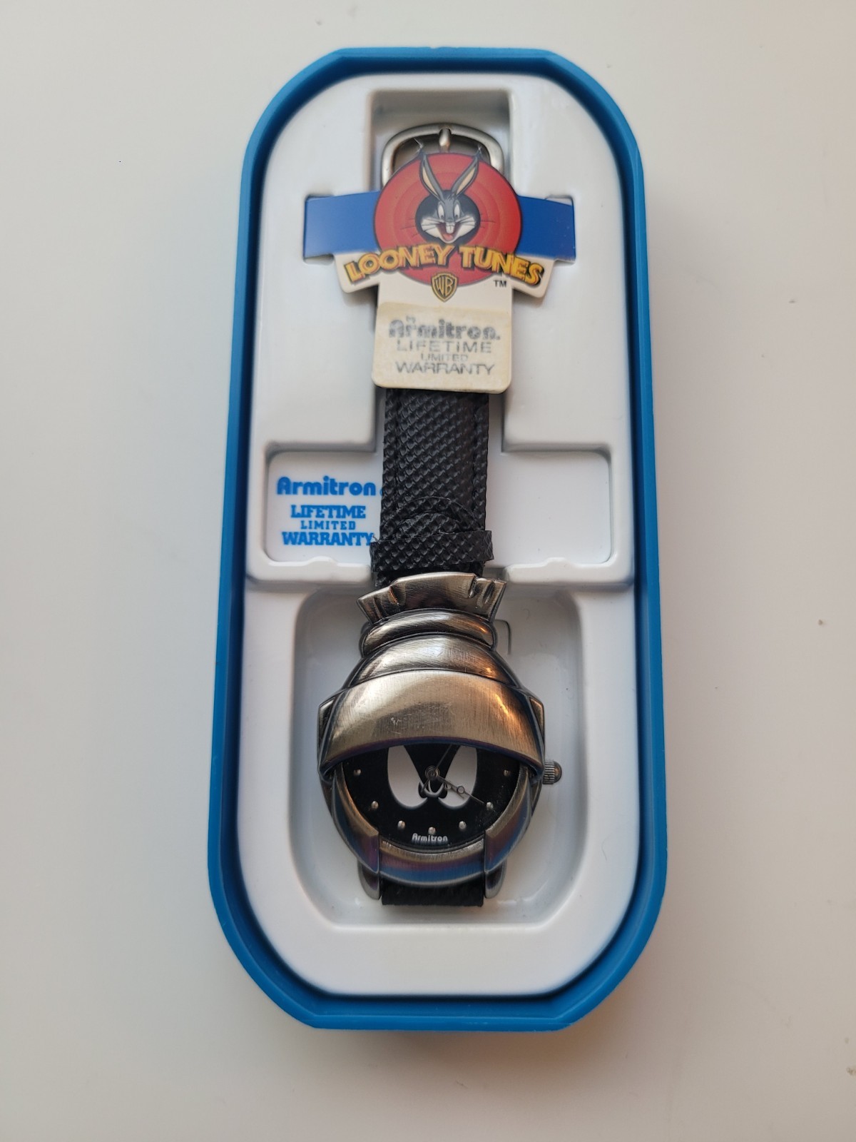 Vintage 1997 Armitron Looney Tunes Marvin the Martian 3D Helmet Watch Boxed SET