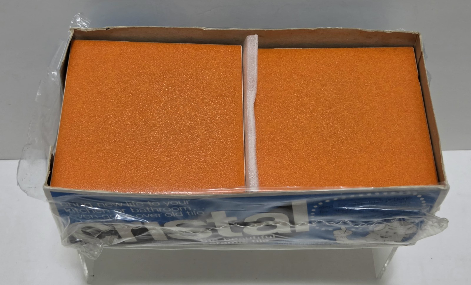 Vintage 1970's Cristal H&R Johnson Tiles Orange Retro Made In England Lot Of 29