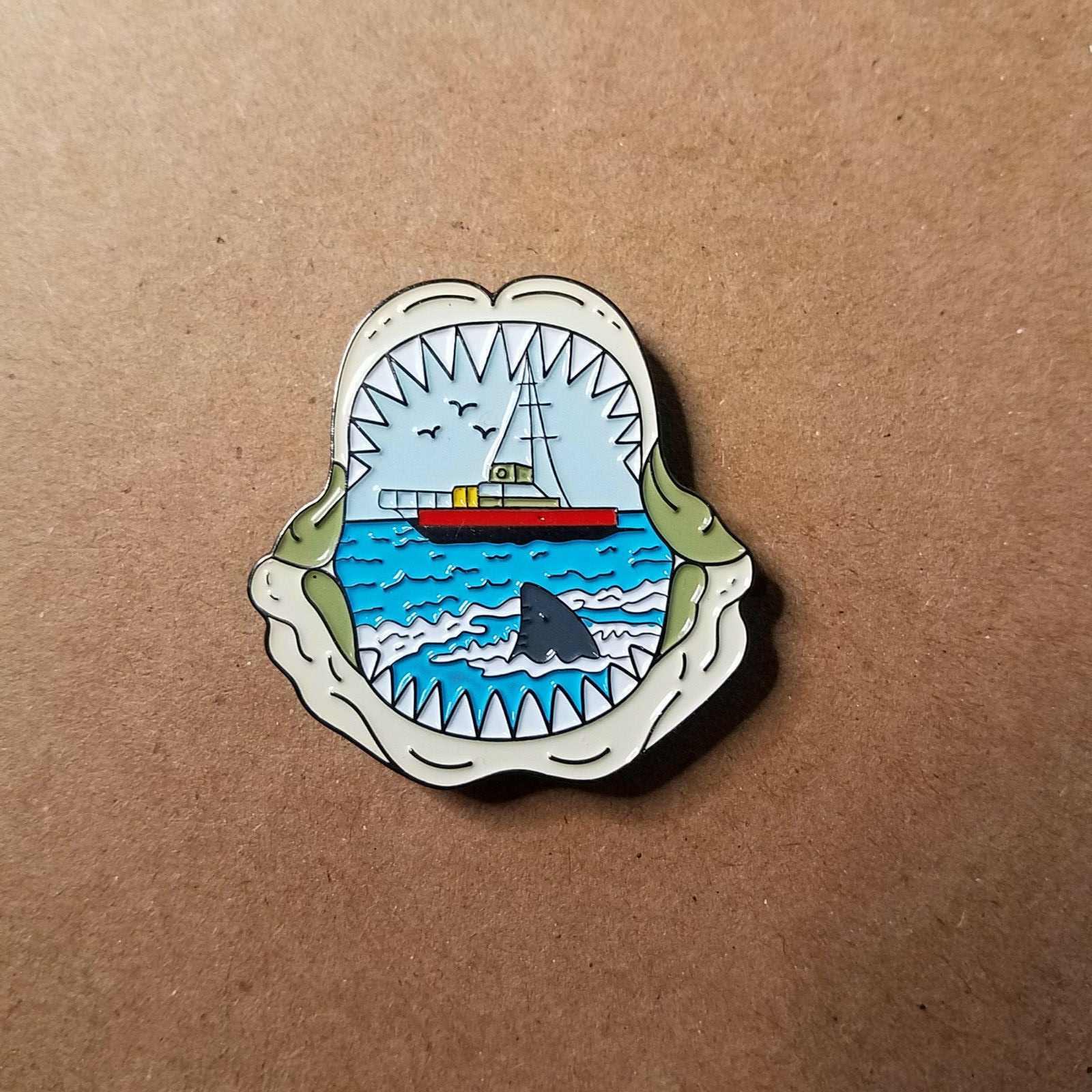 Jaws Movie Shark Fin/Boat Pin