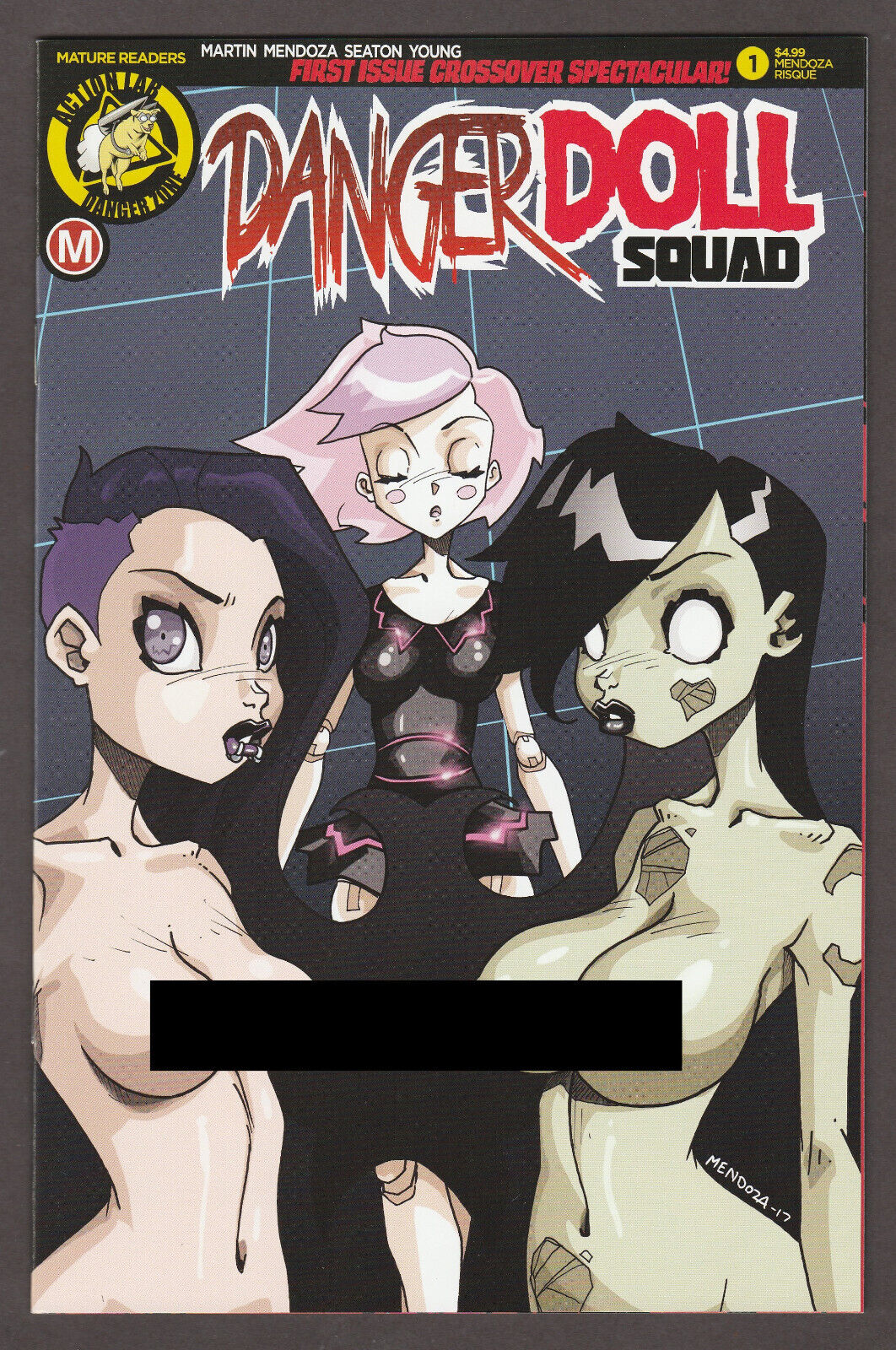 DANGER DOLL SQUAD #1D (2017) Limited to 2500 Risque' Variant- NEAR perfect (9.8)