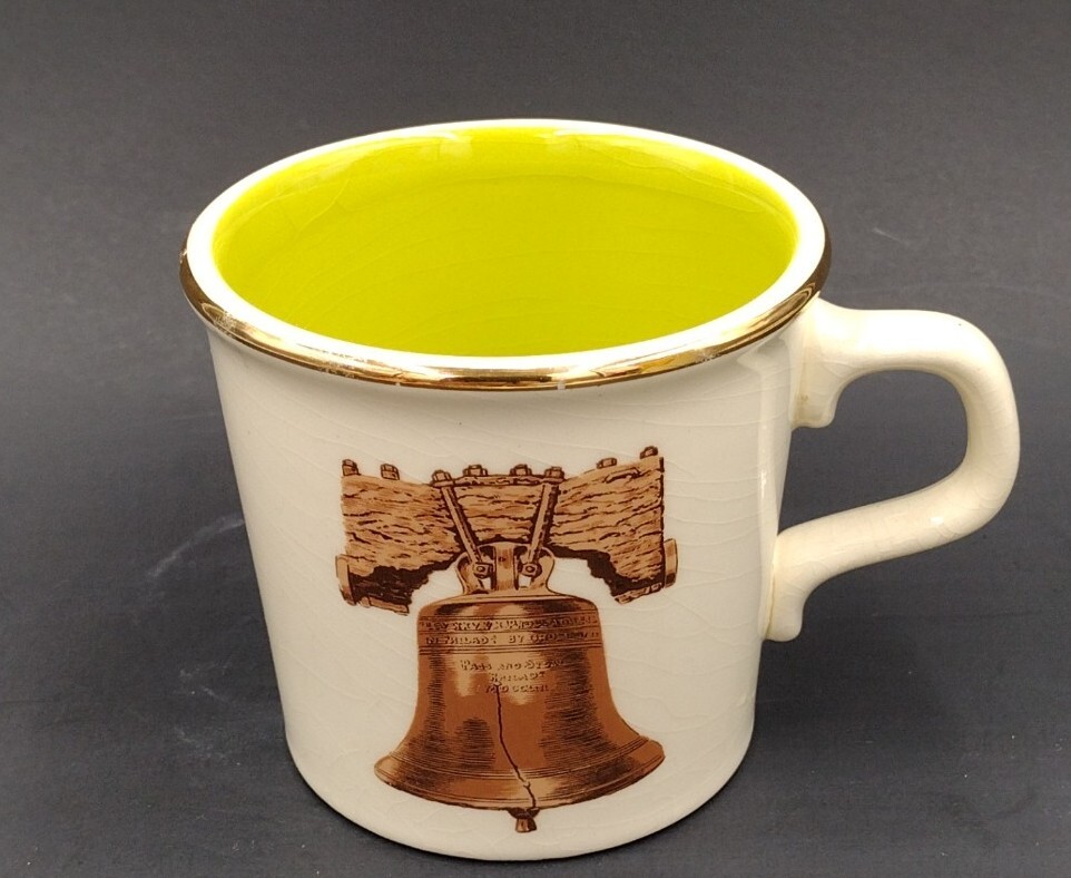 Vintage LIBERTY BELL Coffee Mug Cup Taylor International USA