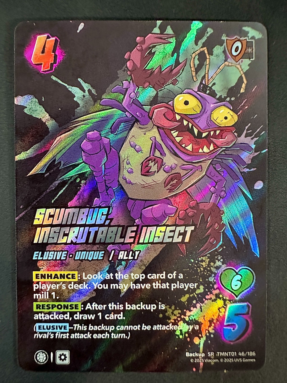 2025 UniVersus Scumbug, Inscrutable Insect #46 SR | Teenage Mutant Ninja Turtles