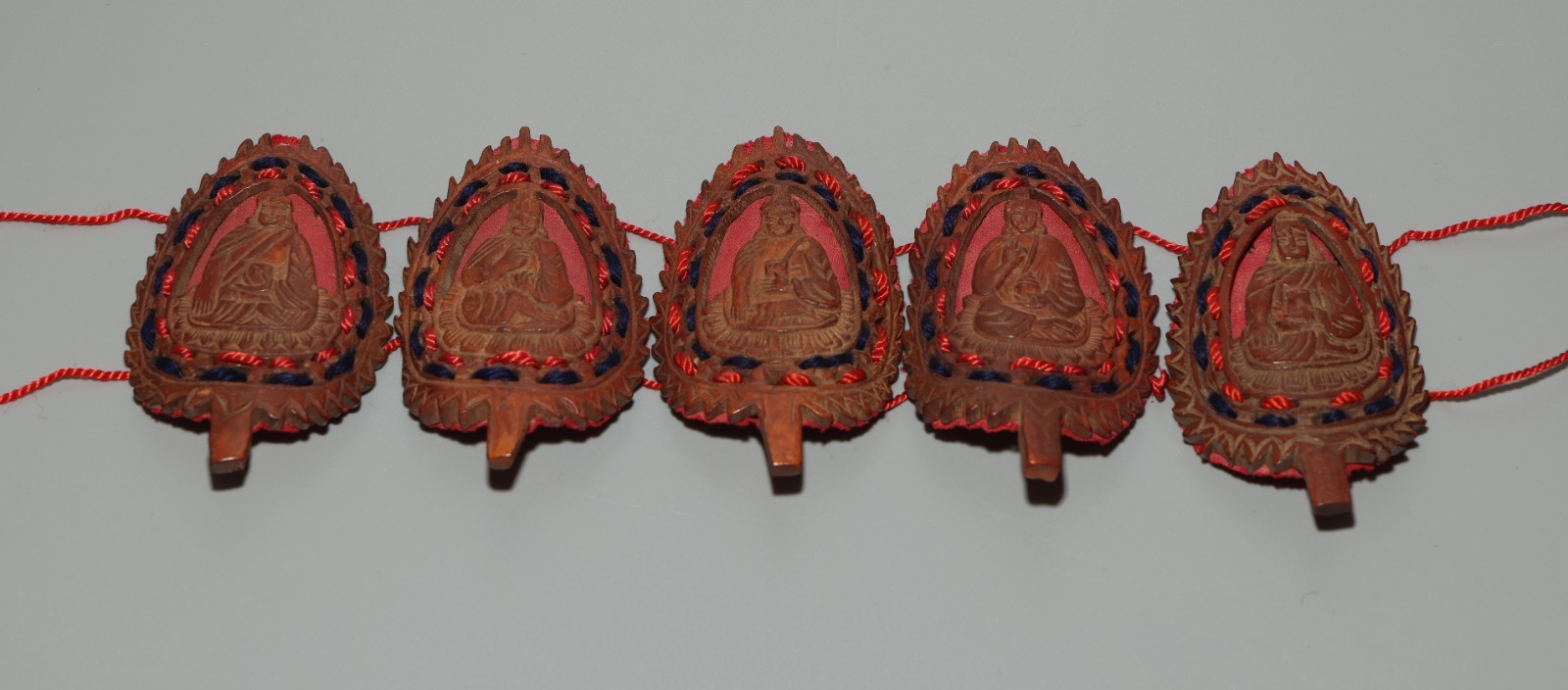 Real Tibet Vintage Old Buddhist Ritual Carved Yak Bone Lama Buddha Crown Hat