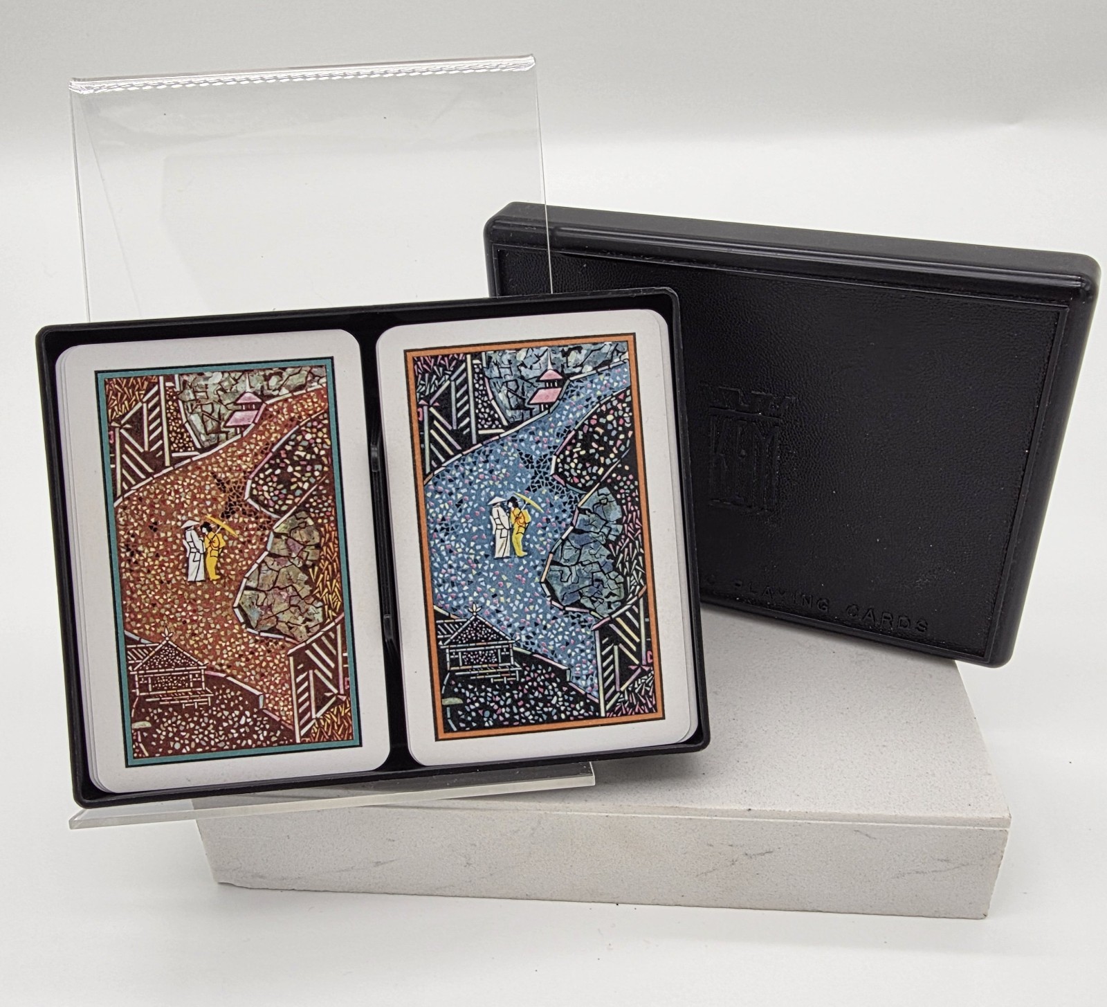 Vintage KEM Plastic Playing Cards Unique Set Vintage KEM Plastic Playing Cards Unique Set