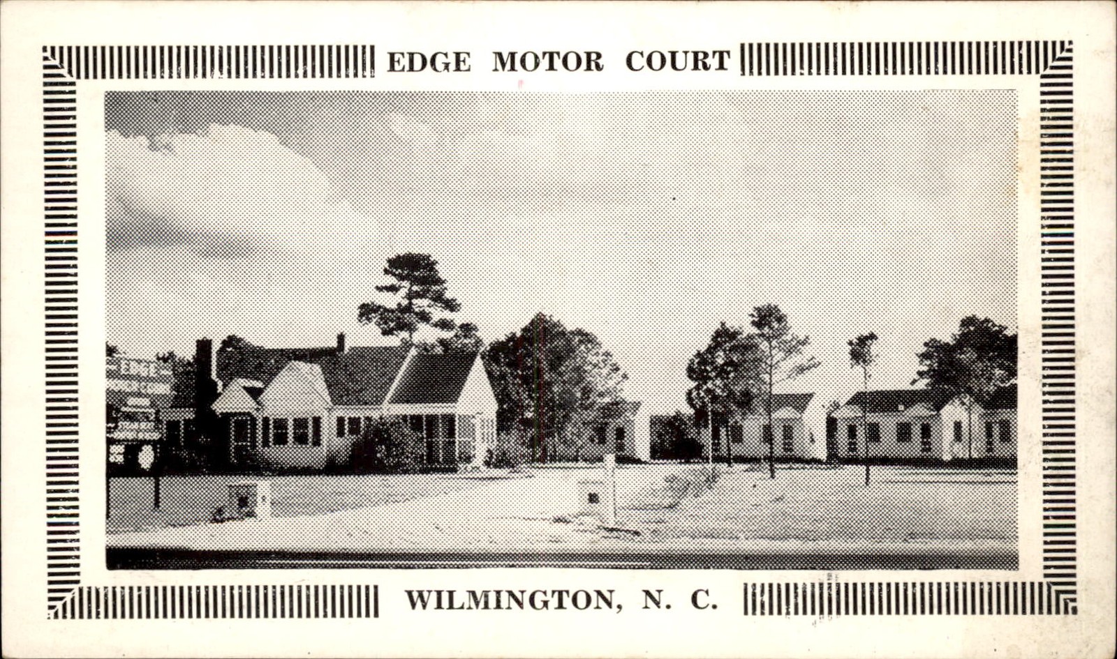 Wilmington NC Motor Court c1940s-50s Vintage Postcard Wilmington NC Motor Court c1940s-50s Vintage Postcard