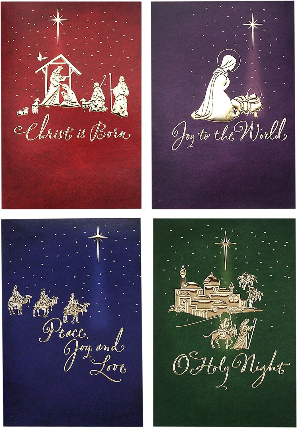 Hallmark Image Arts Religious Boxed Christmas Cards Assortment 4 Designs,