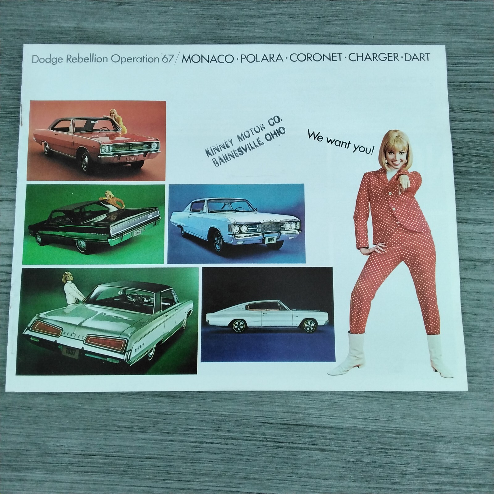 Original 1967 Dodge Full Line Sales Brochure Charger Dart Coronet Polara Monaco