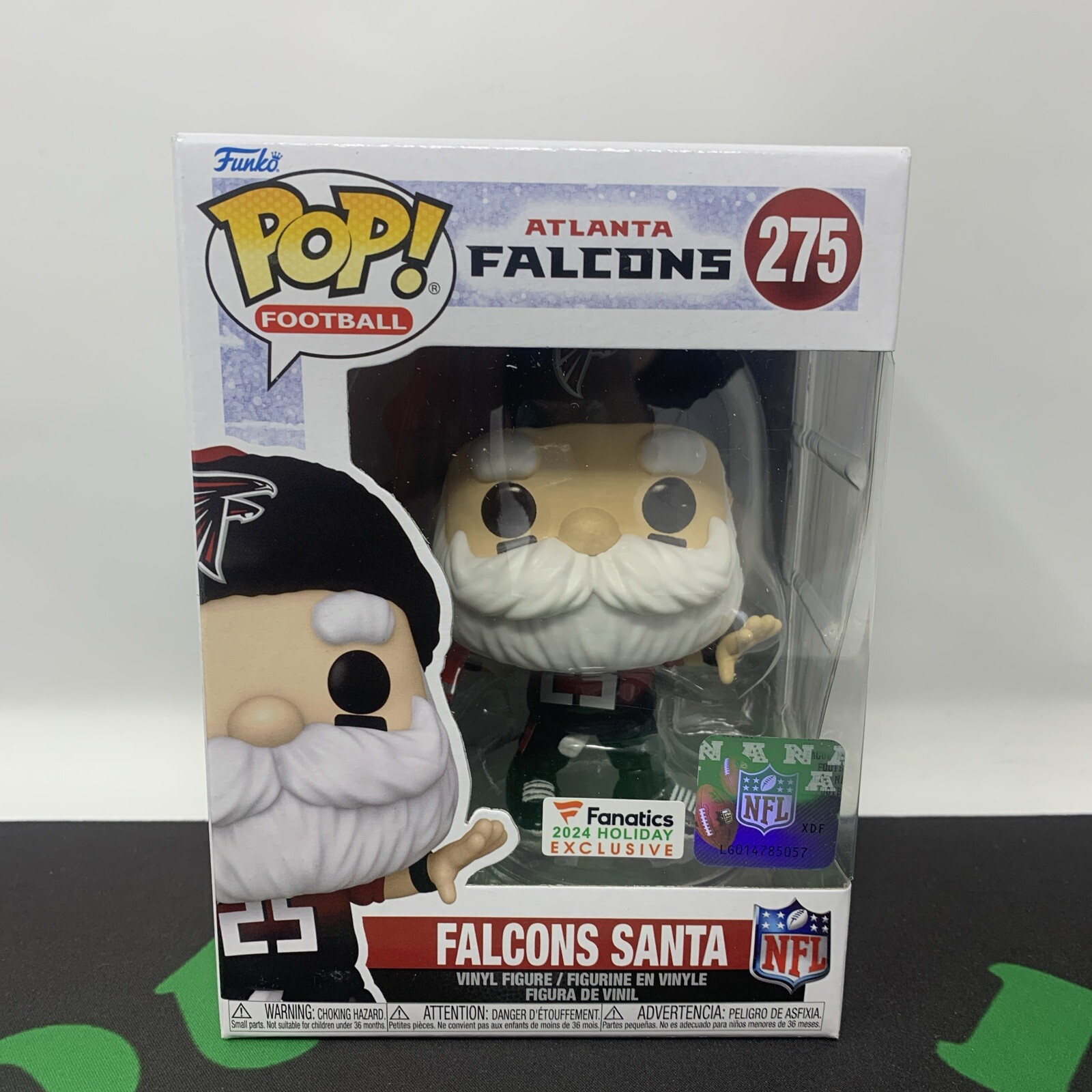 Funko POP Atlanta Falcons Santa #275 Vinyl Red Jersey 2024 Fanatics Exclusive Funko POP Atlanta Falcons Santa #275 Vinyl Red Jersey 2024 Fanatics Exclusive